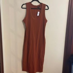NWT BANANA Republic Terracotta Midi Tank Dress